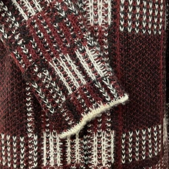 Sweaters - 𝅺bb Dakota Plaid Shawl Collar Cardigan Sz S